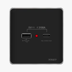 مدخلNASCO Type C+USB ناسكو رويال 5571