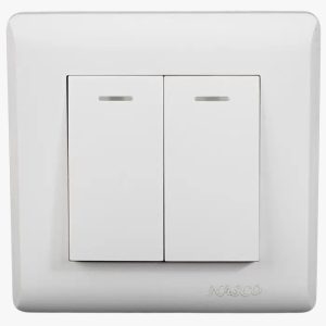 مفتاح ناسكو NASCO مزدوج 10 أمبير مع مؤشر إيدج 2103